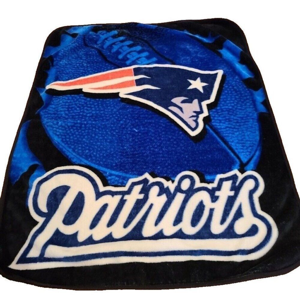 New England Patriots Blanket The Northwest Co Super Plush Throw 48”X 58” Heavy